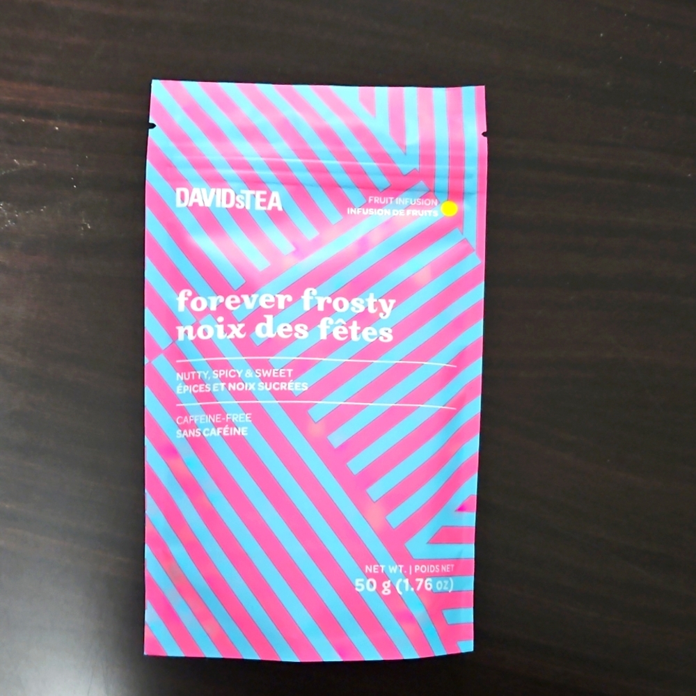 2/$20 Sealed Davidstea FOREVER FROSTY 50g Loose Leaf Davids Tea *RETIRED*